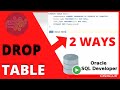 ORACLE SQL TUTORIAL: How to Delete TABLE | DROP TABLE