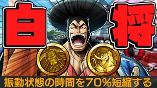 白おでん81レベ！振動状態無効！ロジャー海賊団サポで振動100%短縮！初戦10キル！【バウンティラッシュ】