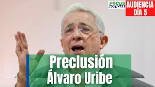 En vivo. Audiencia de preclusión Álvaro Uribe, interviene abogado de víctimas Dia 5. #focusnoticias