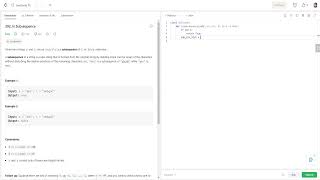 LeetCode | Task "392. Is Subsequence" | Python solution