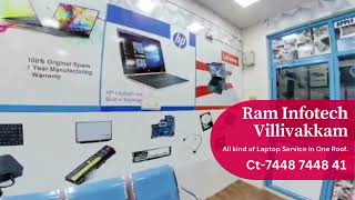 Ram Infotech Laptop Repair Service Reworking Center in Chennai Nearby Villivakkam #laptopservice