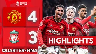 INCREDIBLE Old Trafford Thriller! 🔥 | Manchester United 4-3 Liverpool | Emirates FA Cup 2023-24