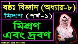 মিশ্রণ এবং দ্রবণ || মিশ্রণ || ষষ্ঠ শ্রেণির বিজ্ঞান || Class 6 Science Chapter 8 (Part-1) || Biggan