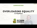 Overloading equality in Python