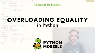 Overloading equality in Python
