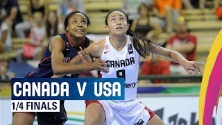 Canada v USA - Quarter Finals - 2014 FIBA U17 World Championship for women