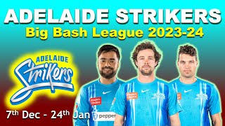 Adelaide Strikers squad for BBL 2023-24 | big bash league 2023 all team squad