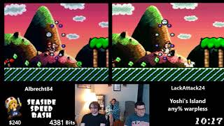 Yoshi's Island warpless race Albrecht84 vs. LackAttack24 | Seaside Speed Bash