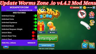 Update...Worms Zone .io v4.4.2 MOD APK (Unlimited Money, Skins Unlock ..Size 98 MB