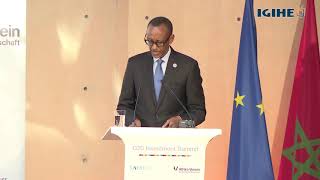 G20 Investment Summit Keynote by President Kagame  Berlin, 30 October 2018 1