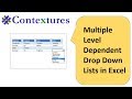 Excel Multiple Dependent Drop Downs