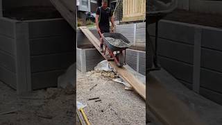 The Most INSANE Way to Pour Concrete!