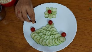 Very Beautiful And Easy Salad Decorations For Dinner By neelam ki recipes #294