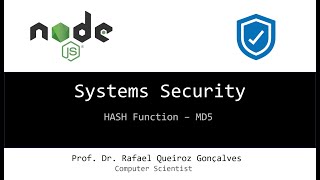 Security - Hash Function MD5 (node.js)