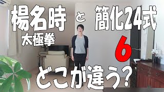 楊名時太極拳と簡化24式どこが違う？【左下勢独立～左右穿梭】⑥｜マインドフルネス｜スロートレーニング