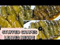 HOW TO COOK STUFFED GRAPES LEAVES(WARAK-ENAB)WITH POMEGRANATE SAUCE STEP BY STEP/VIE RECIPE