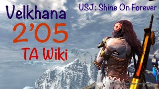 [MHW:IB PC] Velkhana | USJ: Shine on forever | Longsword | Solo | TA Wiki | 2'05\