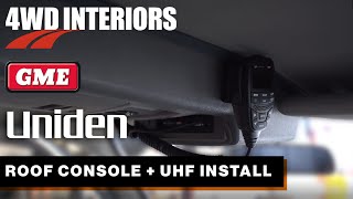 How to install an overhead roof console \u0026 UHF radio in a Land Cruiser 80 series.