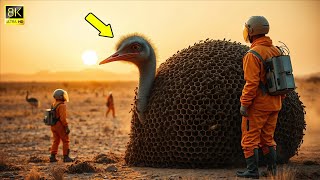 Rescuing an OSTRICH Completely Covered in Honeycomb and Wild Bees Unbelievable Animal Rescue