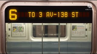 NYCA || R142/A (6) Train Announcements - To 3rd Avenue-138th Street, via Lexington Avenue Local