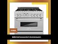 ZLINE 36-Inch Professional 4.6 Cu. Ft. 4 Gas On Gas Range In DuraSnow Stainless Steel (RGS-SN-36)