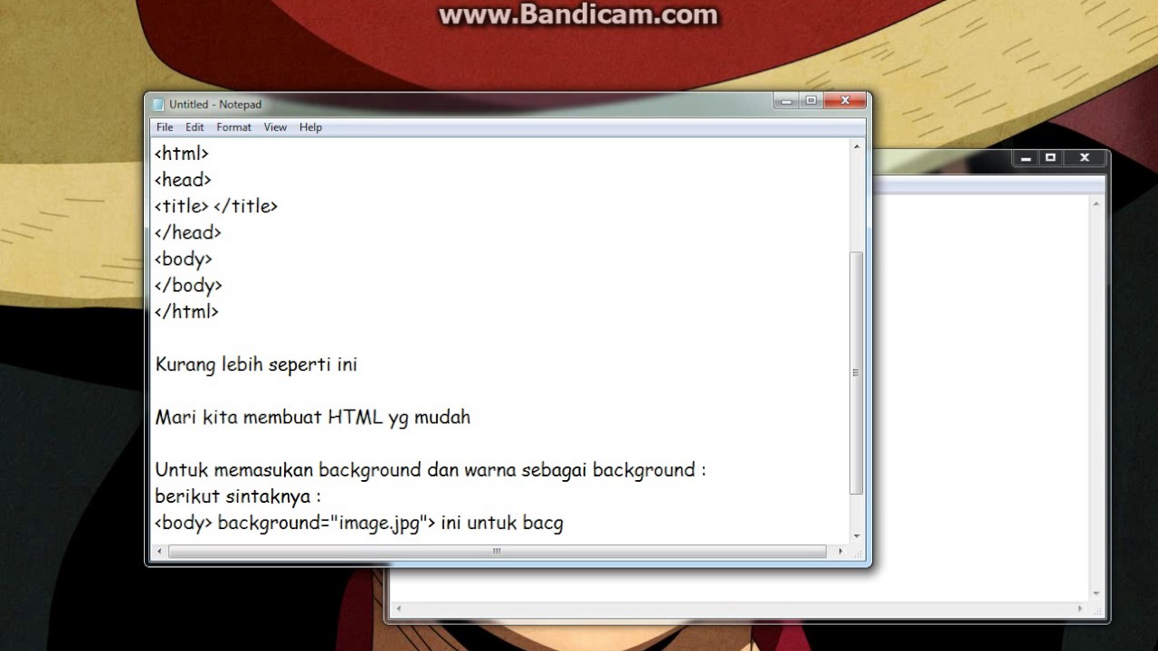 Membuat Html Di Notepad Notepad Cara Tabel - Udin Blog