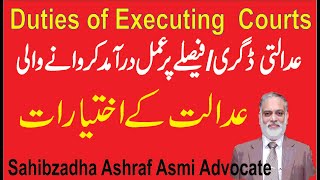 Duties of Executing Court For Execution of Decree under Civil Procedure Administration System