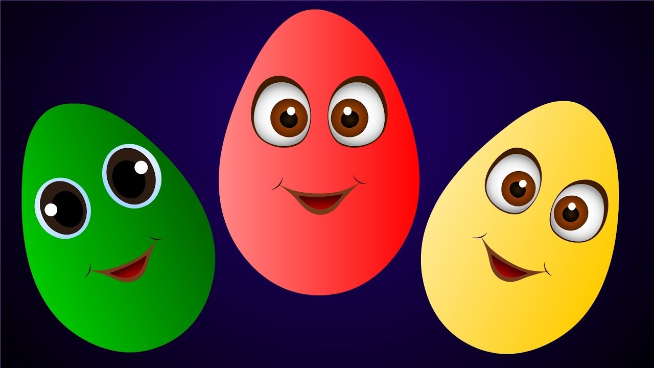 Surprise Eggs Nursery Rhymes Colours / Learn Colours - YouTube