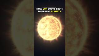 How sun looks from different planets ☀️