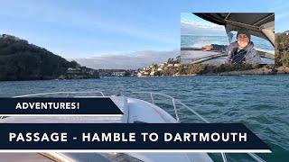 Hamble to Dartmouth on a Sunseeker! Join us for passage planning and the journey West at 38knots!