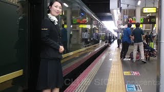 トワイライトエクスプレス瑞風　京都駅・大阪駅　20180523　Twilight Express MIZUKAZE 23May2018