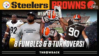 8 Fumbles & 8 Turnovers in 15 Total Possessions! (Steelers vs. Browns 2012, Week 12)
