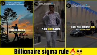 Sigma Motivation Compilation Video 🔥😎 Billionaire Thoughts Motivational Video #motivation #quotes