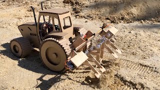Lamborghini Tractor with earth digging attachments