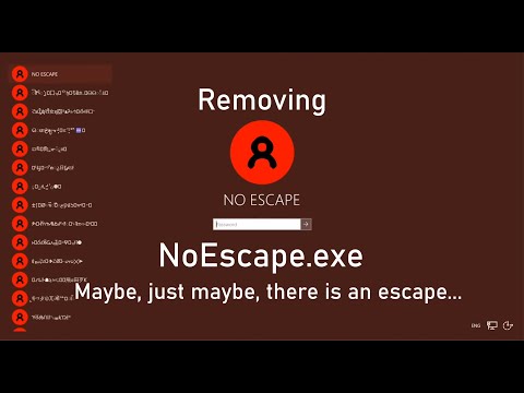 Удаление NoEscape.exe — загрузочный сектор включен