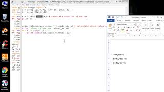 how to find eigen value and eigen vector in matrix