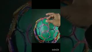 വള ബലൂൺ കൊണ്ട് craft.             bangles and baloon craft work. LED light craft 😍😍