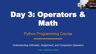 Python Operators & Math Explained | BODMAS, Arithmetic, Comparison | Day 3 - Python for Beginners