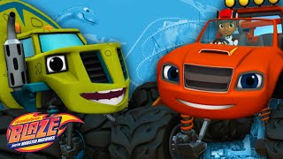 Blaze \u0026 Zeg Ride The Dinocoaster | Blaze and the Monster Machines