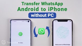 Transfer WhatsApp Chats from Android to iPhone without PC via iCareFone WTSapp Android-iOS 2021