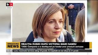 PRIMA REACȚIE DE LA MOSCOVA DUPĂ VICTORIA MAIEI SANDU_Știri B1TV_4 nov. 2024