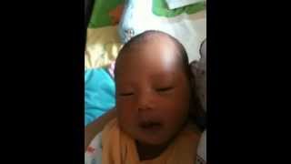 baby drunk after drinking mummy's milk (new born)