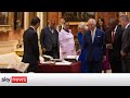King hosts South African President on first state visit