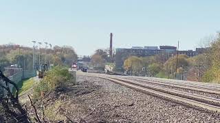 EB Amtrak Southwest Chief and WB BNSF Intermodal Meet