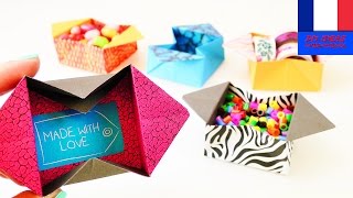 Jolie boîte Origami à fabriquer | Super boîte de rangement simple à faire | Idée de cadeau