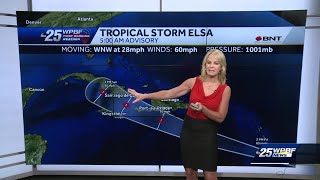 Tropical Storm Elsa 5am advisory