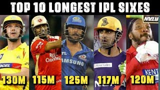 Top 10 Longest sixes in IPL history #shorts #cricket #trending #trendingshorts #ipl2022