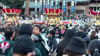 2024年 三木大宮八幡宮 秋祭り 本宮 明石町 末広町 下町屋台 の宮練り