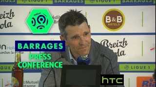 Press Conference FC Lorient - ESTAC Troyes (0-0) / Barrage return Ligue 1 (season 2016-17)