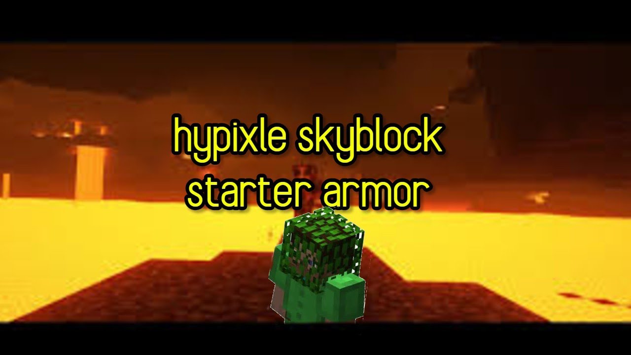 Hypixel Skyblock Starter Armor Guide - YouTube